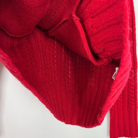 Vintage Gap Chunky Knit Wool Zip Up Sweater Sz S - Picture 5 of 7